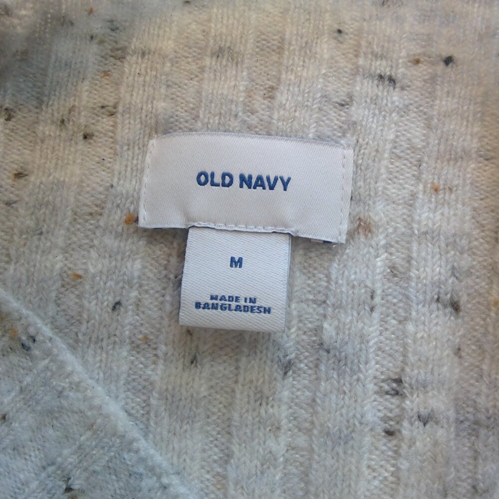 Old Navy Women's Grey Variegated Thread Long Sleeve Sweater (M) - Picture 7 of 9